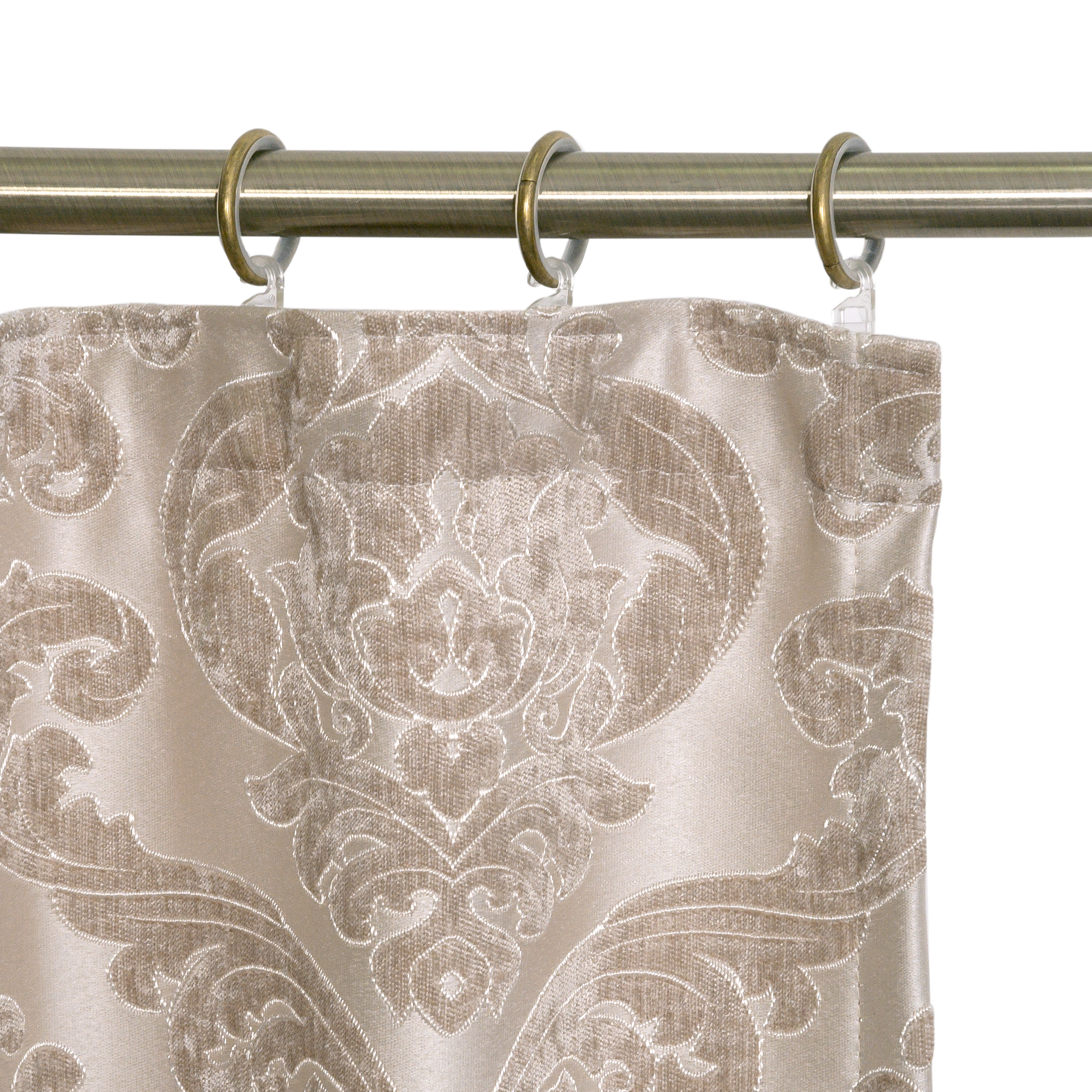 Штора «Уют» от Торгового Дома Текстиль - бежевая классика для гостиной 18201097 ТОРГОВЫЙ ДОМ ТЕКСТИЛЬ STLM-0009982 - Вид №4