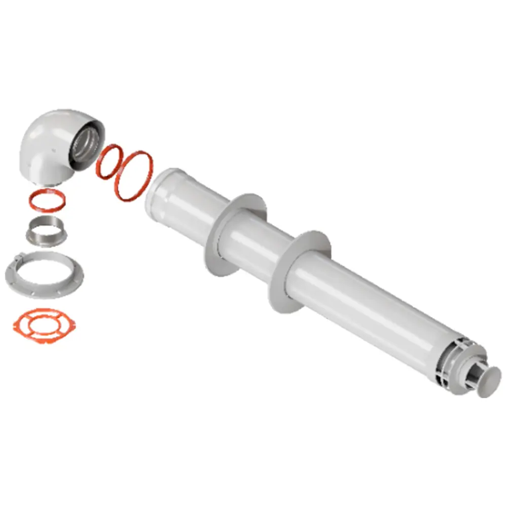Комплект дымохода Rommer стандарт 60/100 - 900мм RCA-6010-260900 89345577 STLM-2078875 Отсутствует
