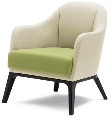 Wiesner-Hager Клубное кресло из ткани с подлокотниками Grace 2120 - Вид №1