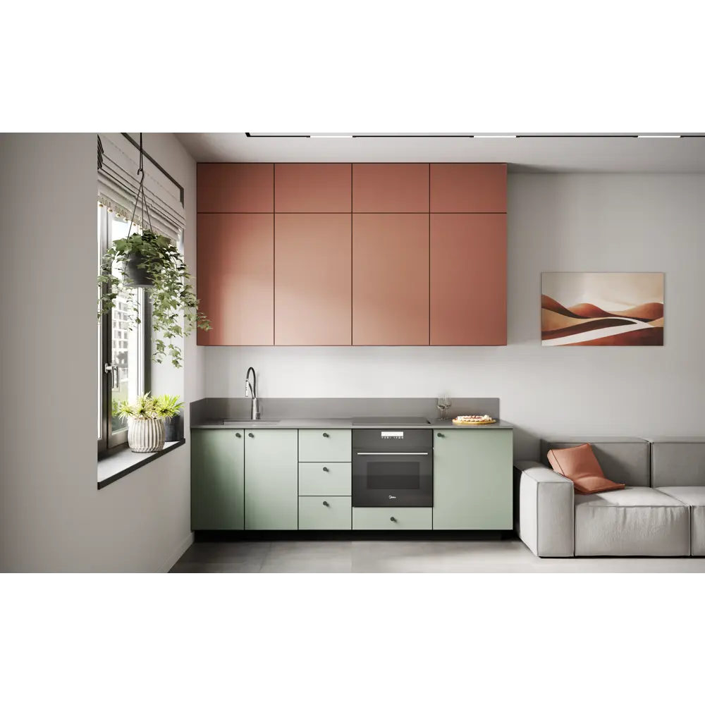 Фасад кухонный Тара 39.7×76.5 см терракотовый KONSENSA МДФ 89385576 STLM-1426526 - Вид №6