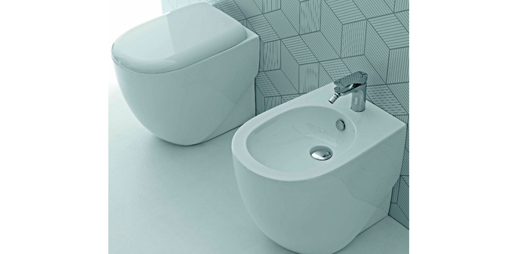 AB10 Приставной унитаз напольный Белый Ceramica Hidra ABC Италия - Вид №1