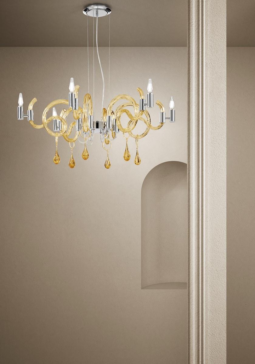 Sylcom Люстра из стекла с кристаллами Street 2001 - Вид №2