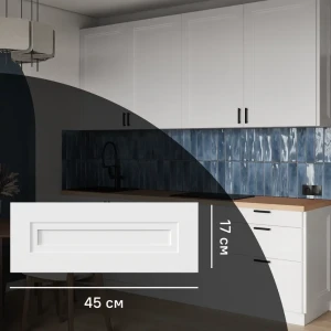 Фасад кухонный KONSENSA Котлас белый матовый 45×17 см МДФ 89387710