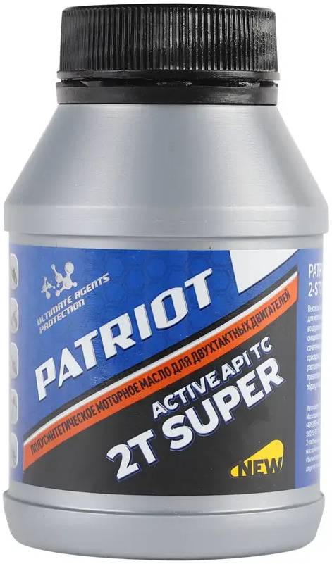 PATRIOT Super Active: Полусинтетическое масло 2Т для бензоинструмента 89076476
