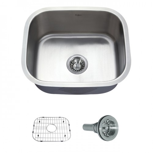 KBU11 Мойка кухонная прямоугольная Krausru  - Вид №6