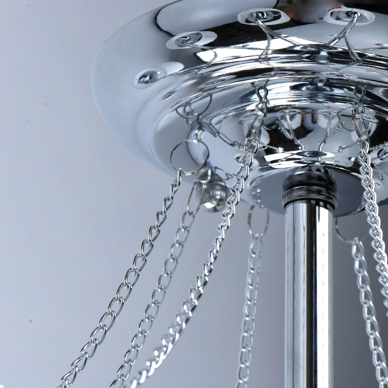 Потолочная люстра De Markt City Лацио 103012708 DE MARKT ЛАЦИО 328374 Белый;хром - Вид №1