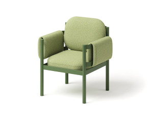 Алюминиевый мягкий садовый стул с подлокотниками