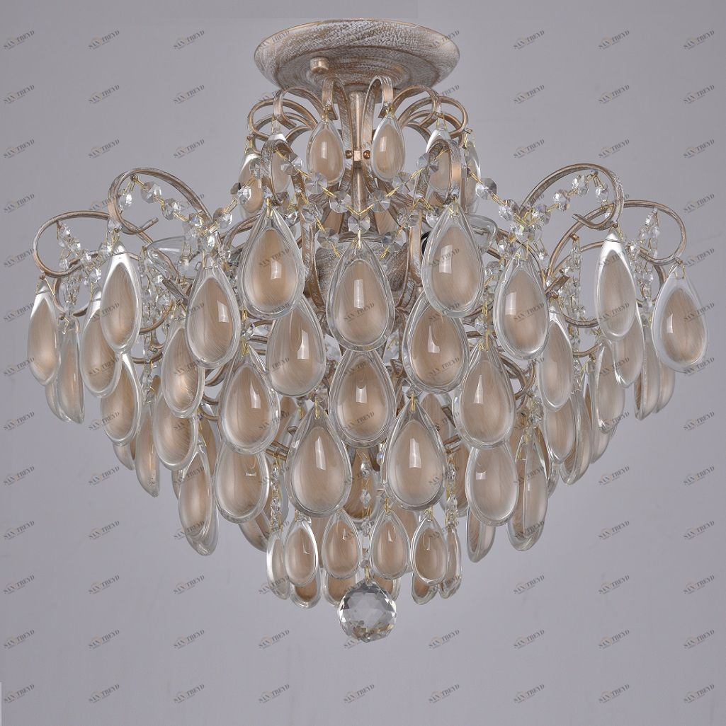 Потолочная люстра Crystal Lux Sevilia PL4 Gold CRYSTAL LUX ДИЗАЙНЕРСКИЕ, SEVILIA 058705 Золотой 