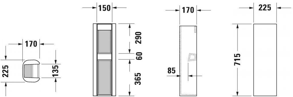 Duravit Колонна для керамической раковины Happy d.2 0858270 - Вид №2