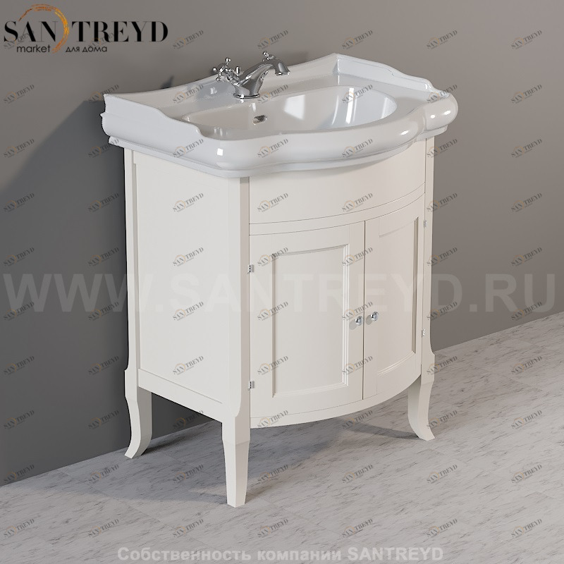 735130 Мебель закрытая под умывальник 69. Retro Kerasan