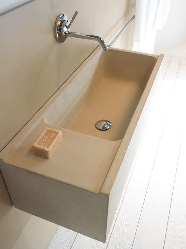 Прямоугольная бетонная подвесная раковина Moab Elledue ARCH-00132011 - Вид №8