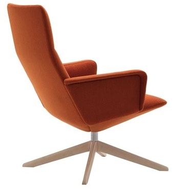 Andreu World 4-спицевое кресло с высокой спинкой Capri lounge Bu1700 - Вид №1