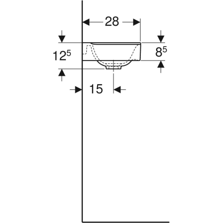 500.528.01.1 Раковина Geberit Xeno² Geberit  - Вид №4