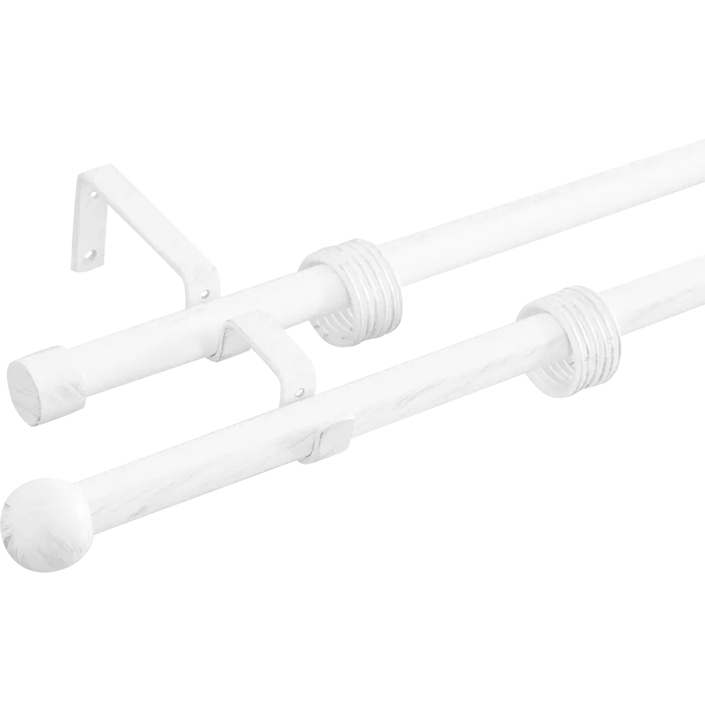 Карниз двухрядный раздвижной d19/16 мм шар 160-320 см цвет прованс ORBIS STLM-2104294