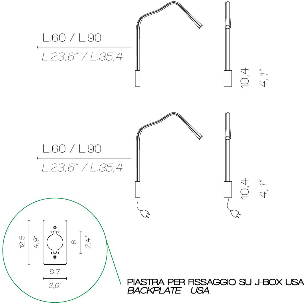 Contardi Светодиодная лампа для чтения из кожи Flexiled sun-id-1493247 - Вид №25