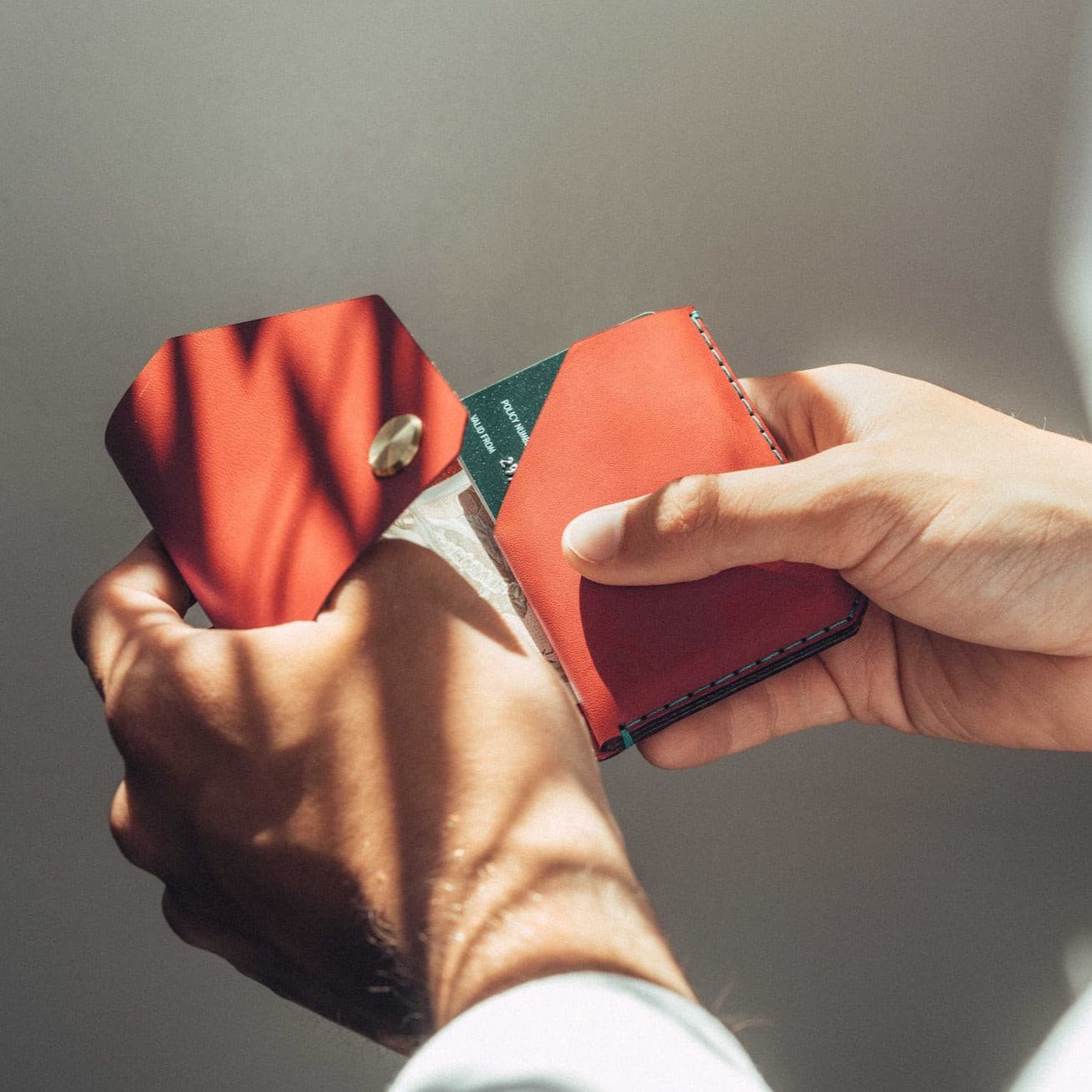 W103CHIL Денежный кошелек - перец чили Wingback  - Вид №3