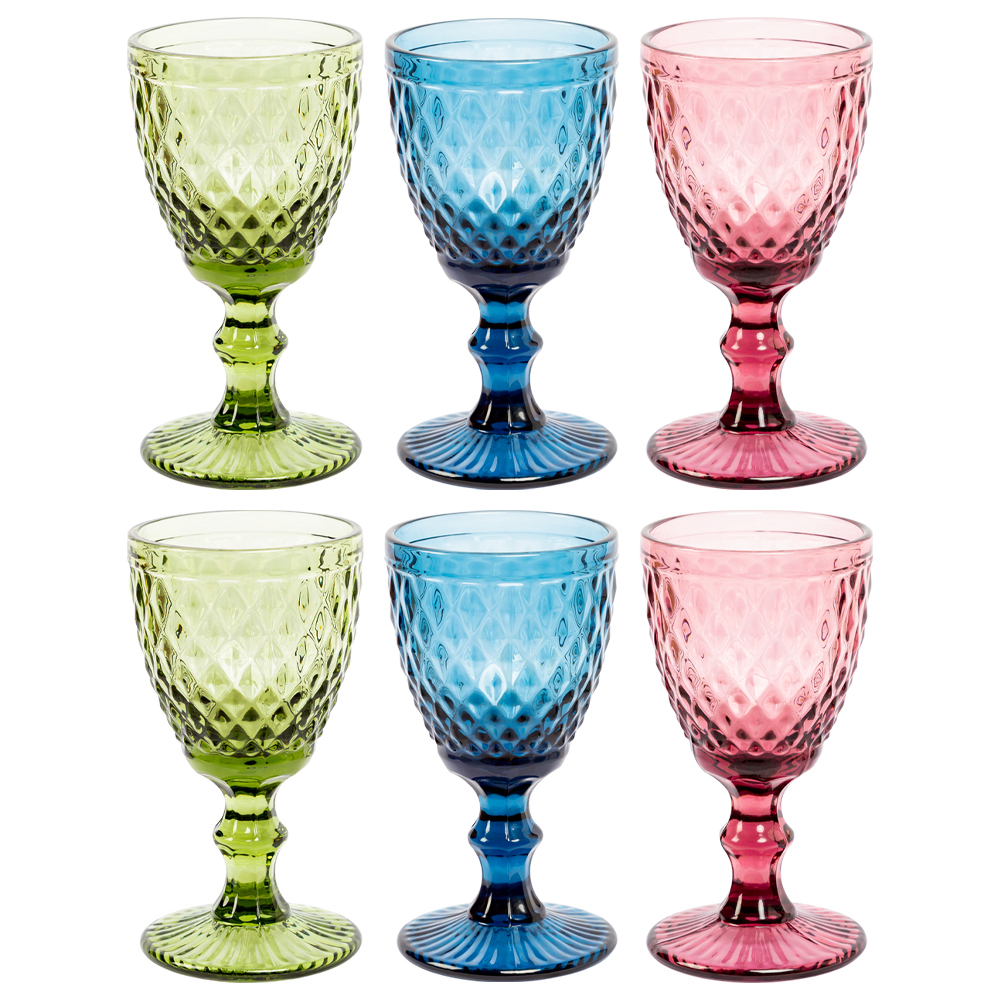 21091726 Комплект бокалов «Луи» (6 штук, 3 цвета) Object Desire Светский прием  - Вид №1