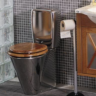 46257 Компакт унитаз с бачком Хромированный PURUS Steel Германия