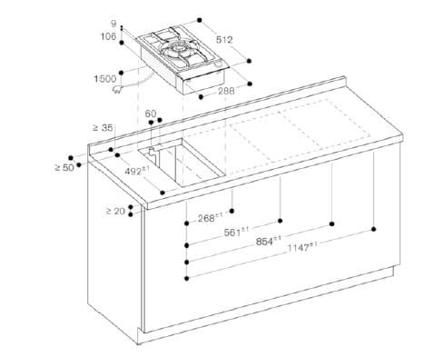 Металлическая газовая плита GAGGENAU Vario 200 ARCH-00016046 - Вид №1