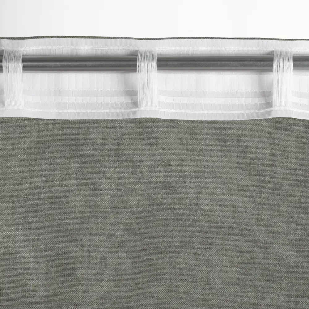 Штора MIAMOZA Меланж на ленте 200x280 см в серых тонах 89427083 STLM-1583971 - Вид №4