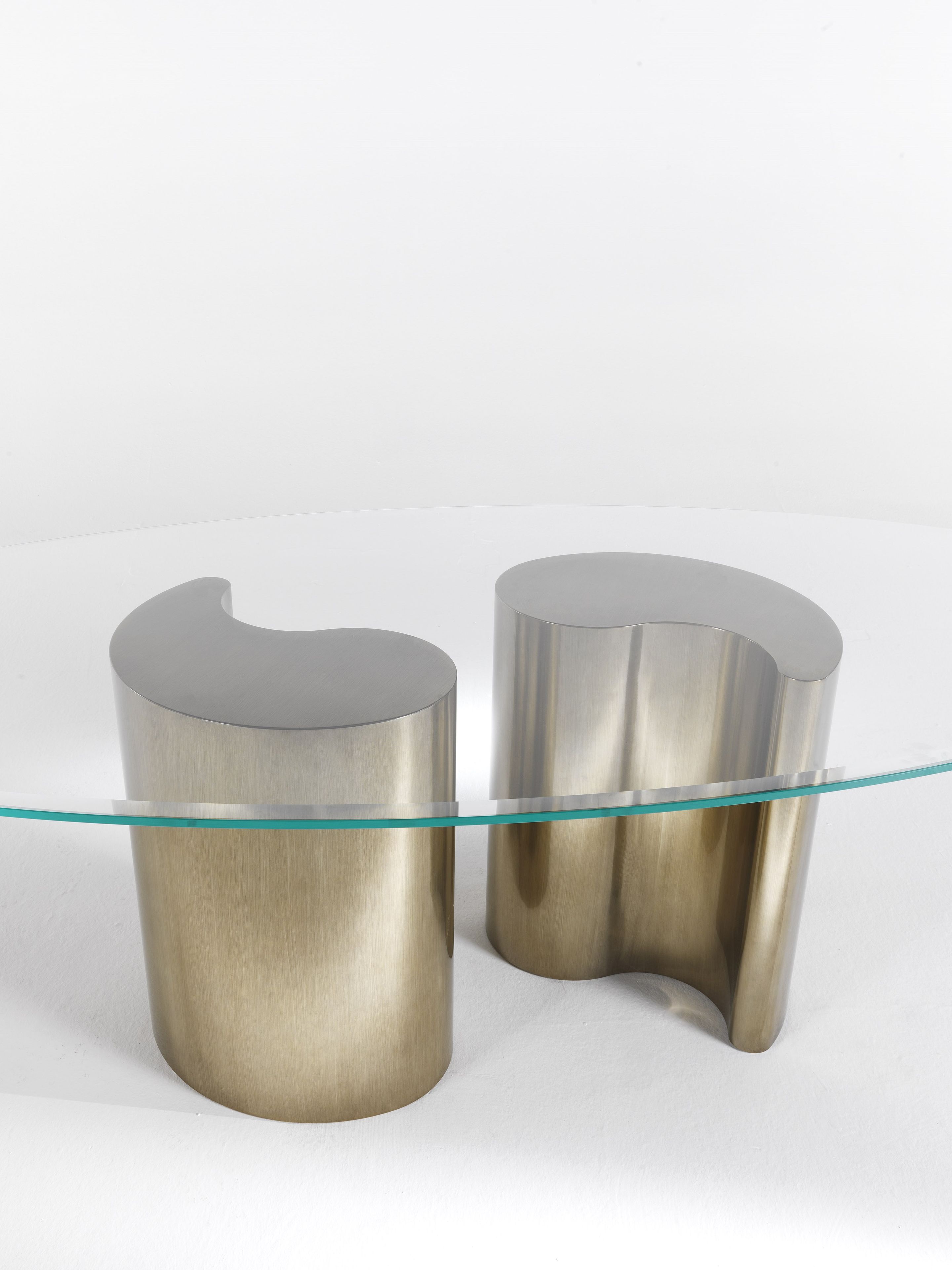 Овальный стол для гостиной из дерева и стекла ETRO Home Interiors ARP ARCH-00143925 - Вид №5