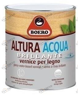 Boero Bartolomeo Лак на водной основе для дерева с блестящим внешним видом Smalti 700.119