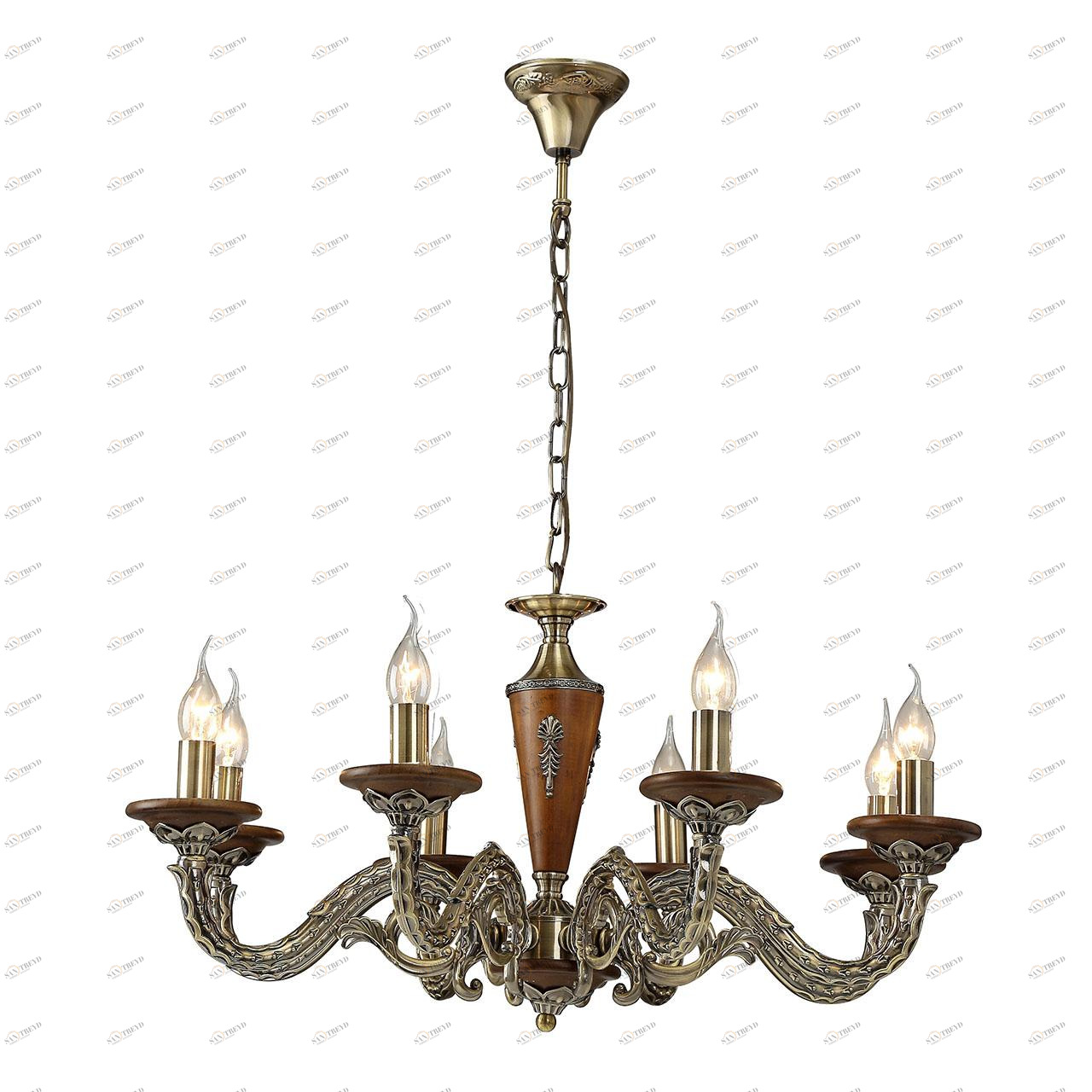Подвесная люстра Arte Lamp Verdi A5603LM-8AB ARTE LAMP ДИЗАЙНЕРСКИЕ, VERDI 108453 Коричневый 