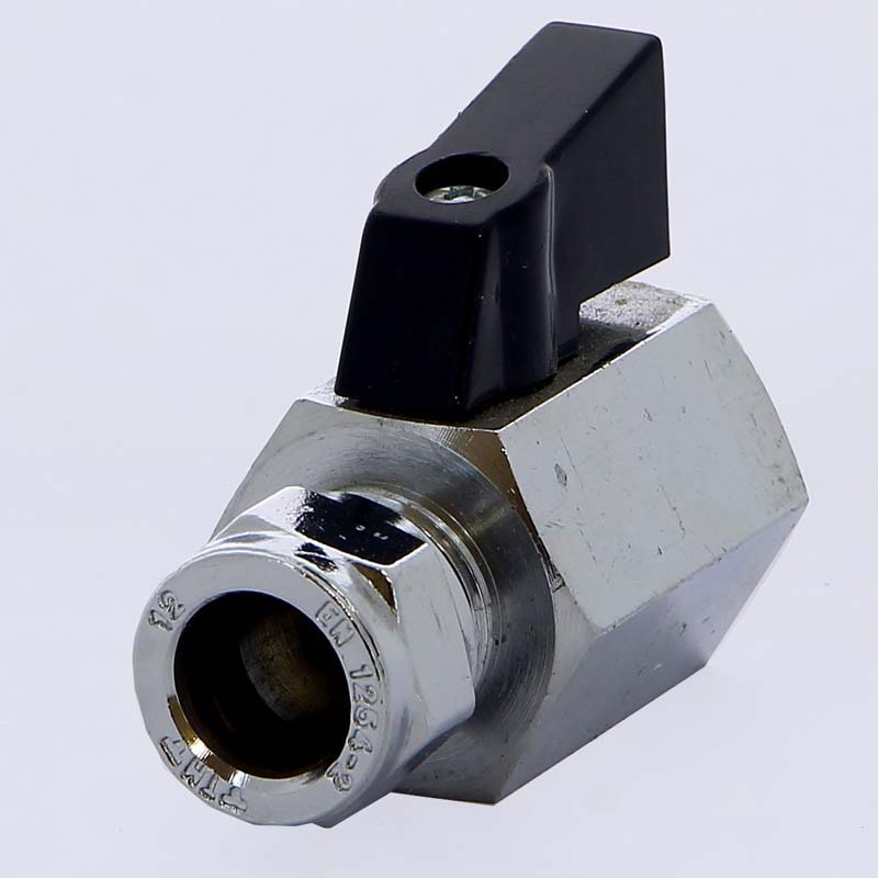 Кран мини обжим-В флажок TIEMME 12x1/2" 2900034 - Вид №1