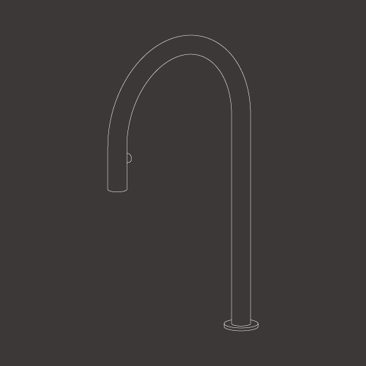 бортик поворотных излив с выдвижным ручным душем  FRE143 CEADESIGN  - Вид №1