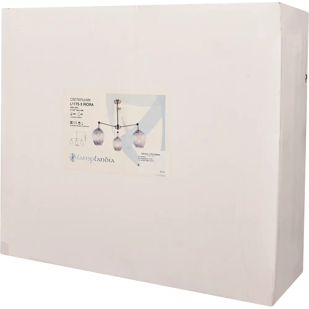 Люстра подвесная Riora L1175, 3 лампы, 8 м², цвет бронза LAMPLANDIA STLM-2128593 - Вид №7