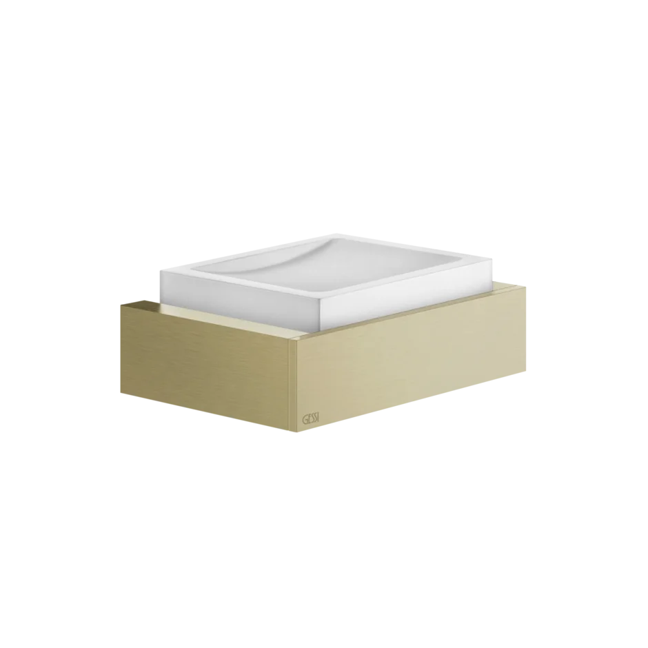 Держатель для мыла 20801 727 Gessi Inverso ЛАТУНЬ МАТОВАЯ PVD 20801727