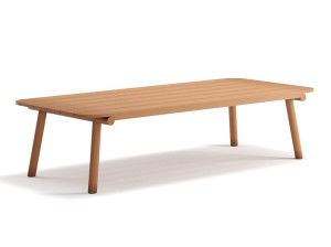 ТИК прямоугольный низкий садовый столик