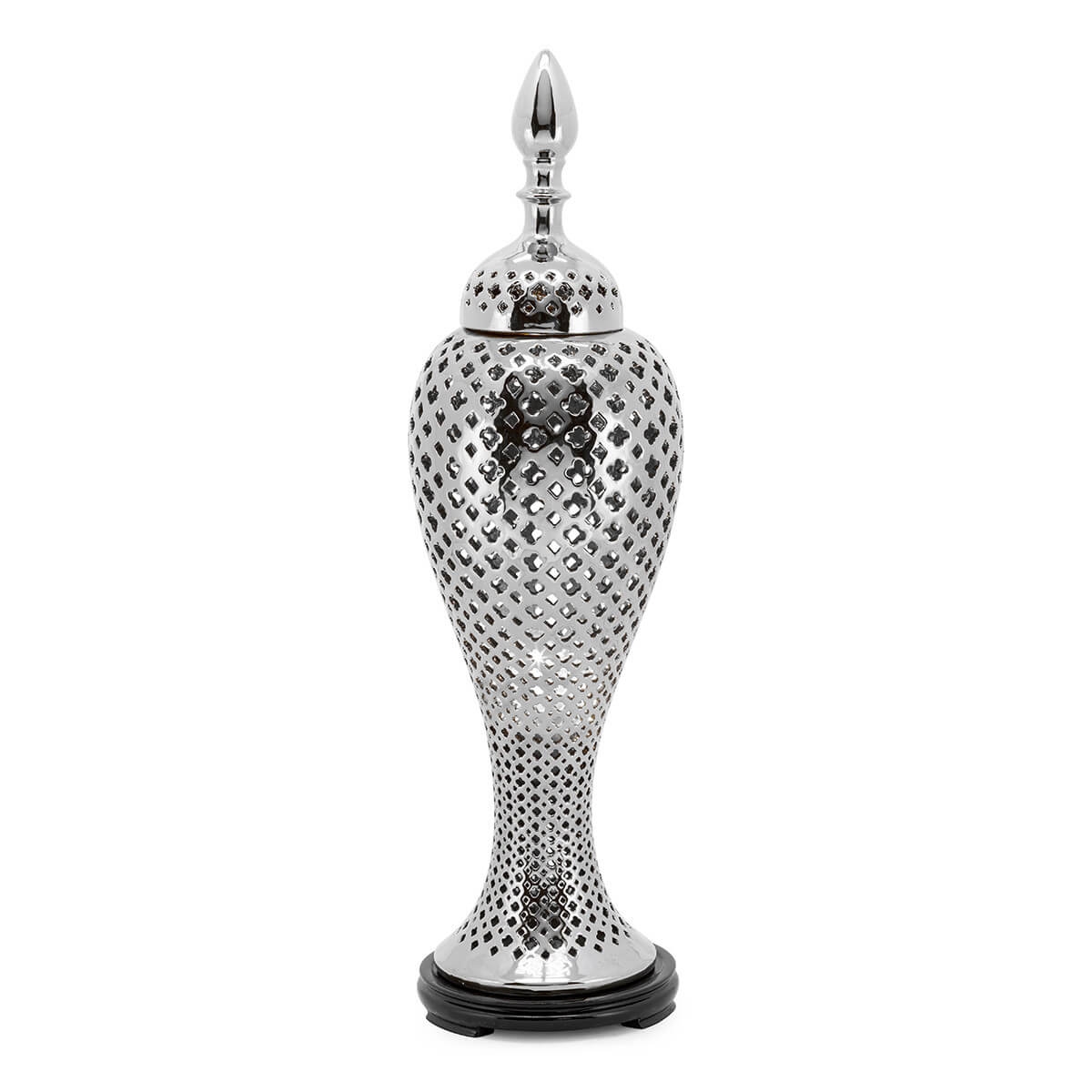 500247-02 ABHIKA СВЕТИЛЬНИК MING CROSS SILVER 