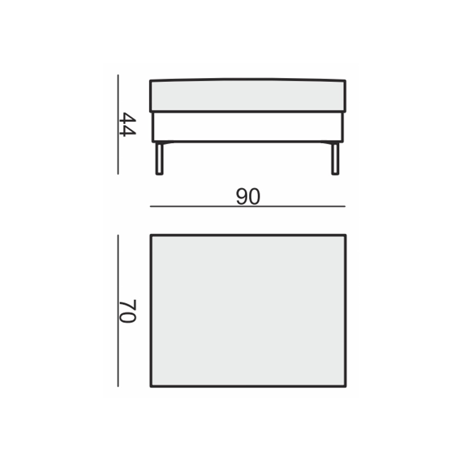 Пуфик Klara, светло-бирюзовый Sits S1313 - Вид №3