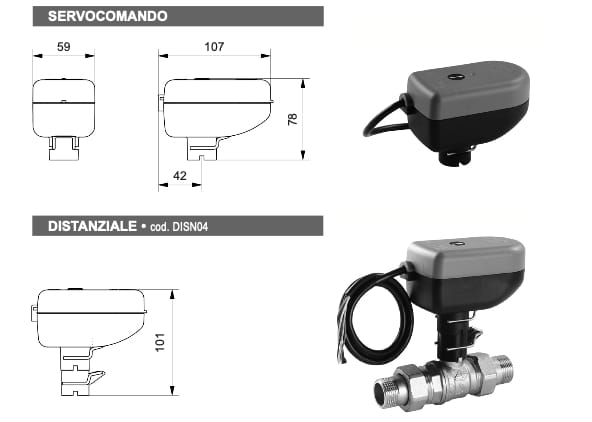 Моторизованный клапан Comparato Nello SINTESI DC ARCH-00130785 - Вид №2
