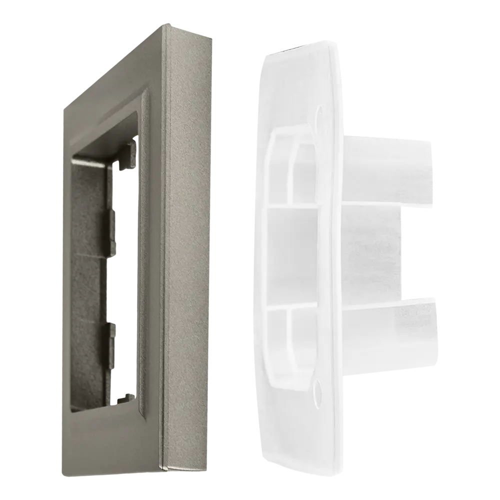 Рамка для розеток и выключателей IEK Brite 1 пост IP44 цвет сталь 87761357 STLM-2136323 - Вид №5