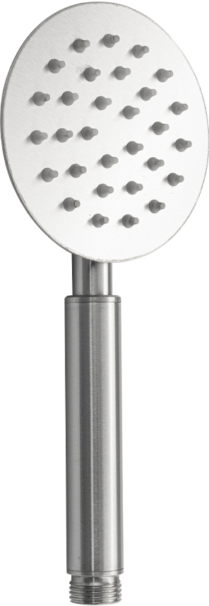 GFmark - Лейка для душа круглая, ПЛОСКАЯ, АНТИВАНДАЛЬНАЯ, из нержавеющей стали марки SUS 304, код: 6016