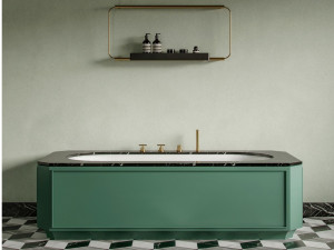 Прямоугольная ванна с корпусом из морской фанеры