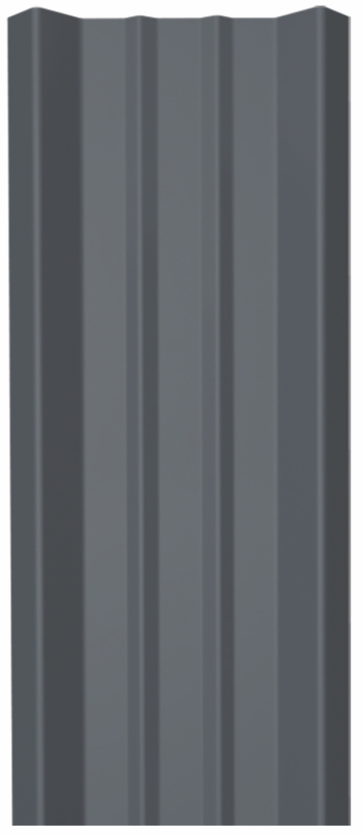 Santreyd Евроштакетник М-образный 69мм графит двухсторонний 84169421