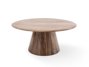 Круглый журнальный столик из орехового дерева