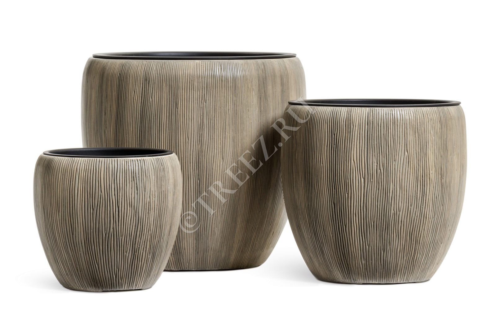 41.3320-06-044-BB-30 Кашпо  Effectory - серия Wow - Конус-Чаша - Капучино Цветочная коллекция 