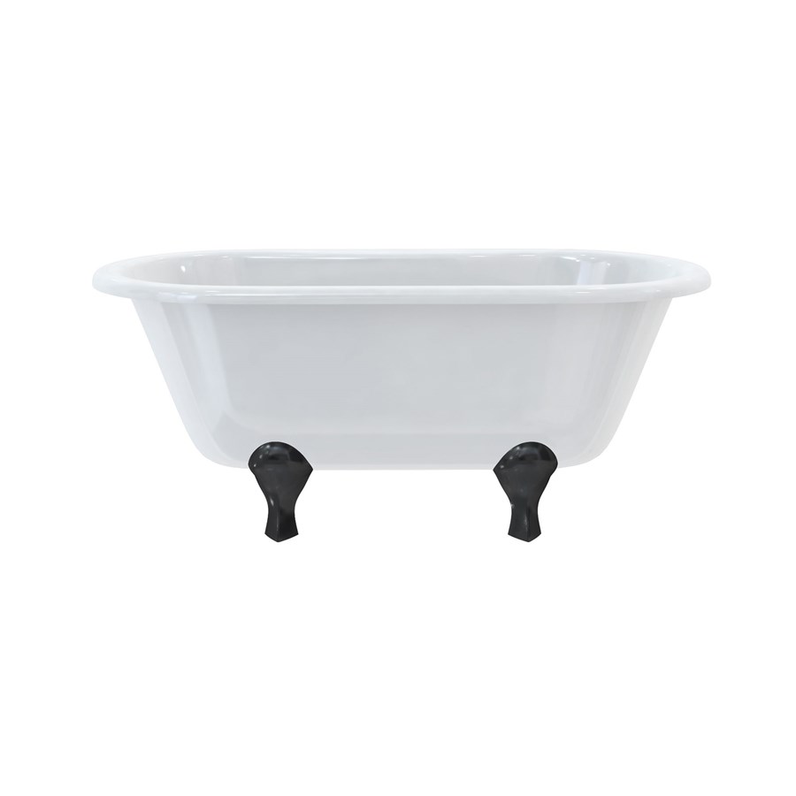 Burlington Двухсторонняя ванна Windsor 150 см с роскошными ножками с ножками Luxury Classic в белом цвете E4 L3W  - Вид №8