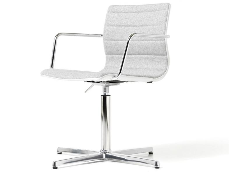 Diemme 4-спицевый тканевый стул с подлокотниками для залов ожидания Miss sun-id-1419359 - Вид №1