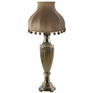 32004,34074 Настольная лампа Ваза Ребристая Бронза Классика Поталь BOGACHO