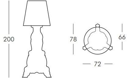 SLIDE Торшер из полиэтилена Design of love sun-id-1387169 - Вид №2