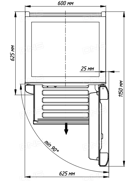 5348105 Холодильник с морозильником   Бирюса 6034 белый STDN-0114198 - Вид №12