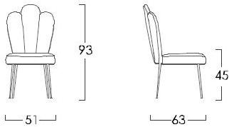 Jetclass Стул из мягкой ткани Grace Jgr301 - Вид №1