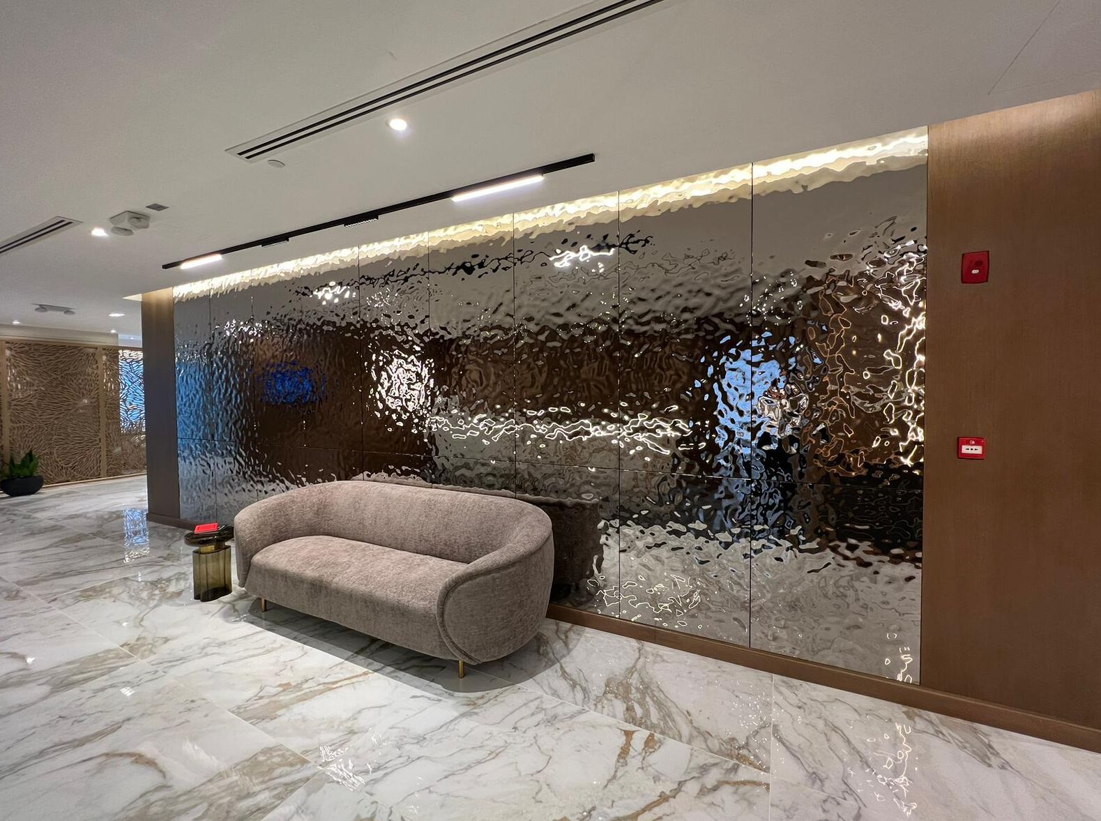 Декоративная стеклянная панель PlusObject AQUA SILVER ARCH-00061457 - Вид №7