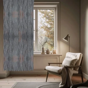 WITERRA Штора димаут Дождь серо-голубая 200х280 см 89427498