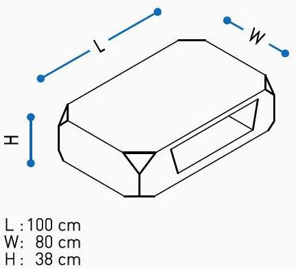 Tuna Ofis Низкий прямоугольный журнальный столик с журнальной полкой sun-id-1457307 - Вид №2